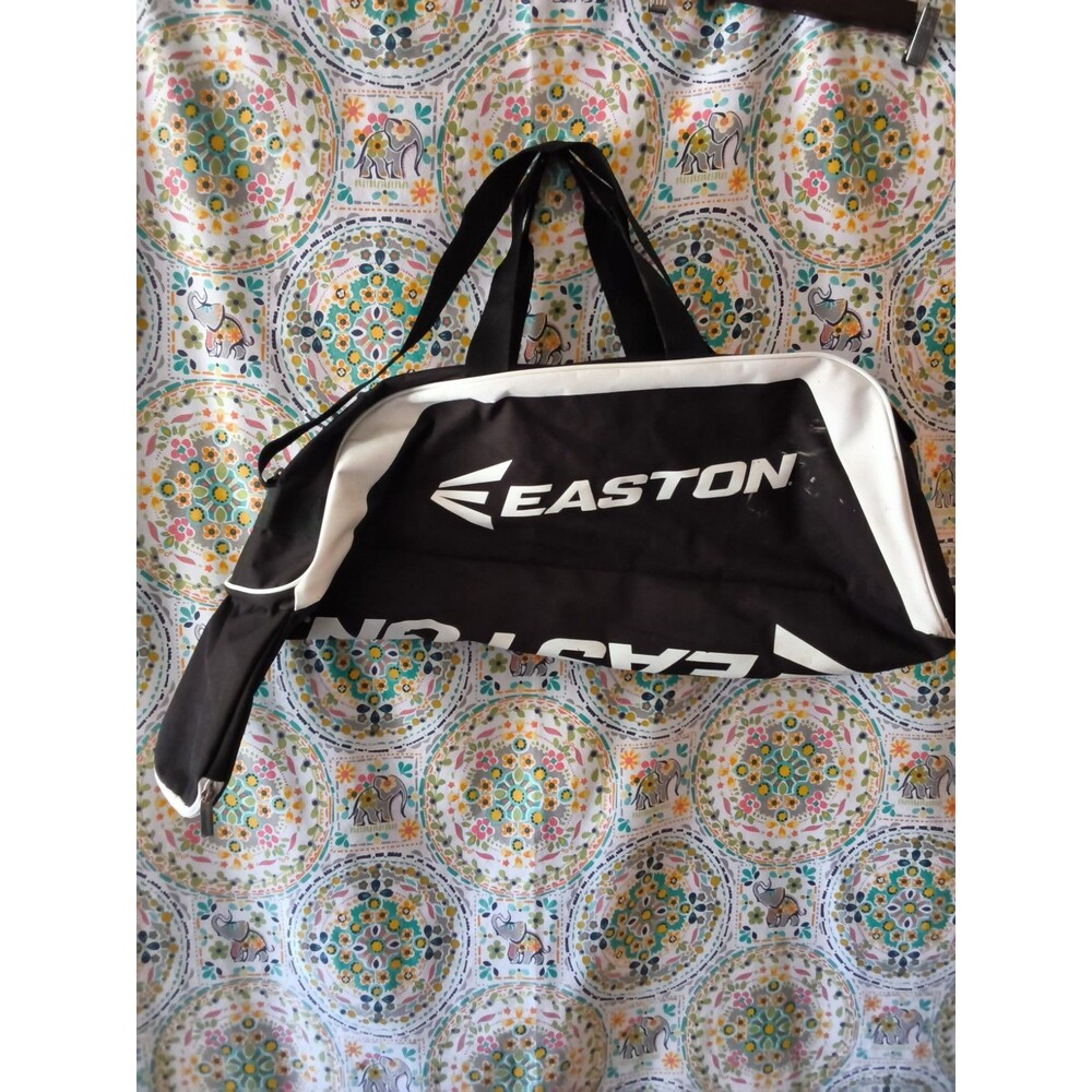 Easton E100T Tote Baseball Softball Bat Bag Black White Used Good Condition
